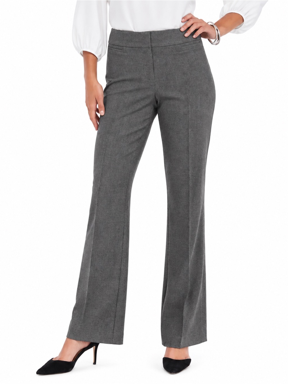 The Limited Lexie Essentials Bootcut Pants Gray Size 6 High Rise 32” Inseam